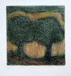 Vera Salamanca - Dois amigos - Gravura em metal - Medidas 16 x 15 cm