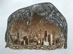 Rêgo - Cemitérios - Gravura em Metal água forte - Medidas 50 x 70 cm - Assinado no cid