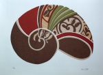 Anna Letycia - Série Caracóis - Gravura 61/70 - assinatura canto inferior direito - medidas 50 x 70 cm