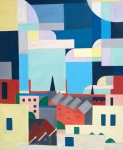 Magali Umann - Óleo sobre tela - Assinado no canto inferior direito - Medidas 60 x 48 cm