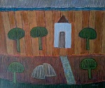 Mario Rubinski - Acrílica sobre madeira industrializada - Medidas 53 x 60 cm - assinado