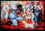 ENRICO BIANCO - "Menino com Ovelhas - Gravura - Medidas 50 x 70 cm - Assinado de próprio punho pelo artista