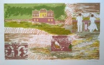 Thereza Miranda - São Bernardo - Gravura editada pelo Lithos - RJ - 1993 - Edição 66-100 - Medidas 50 x 70 cm - Acid