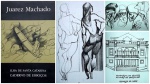 Juarez Machado - Ilha de Santa Catarina caderno de esboços. Livro catálogo de Exposição dos desenhos produzidos pelo artista nos anos 1996 e 1997 em crayon sobre papel na medida de 30x21cm. Livro amplamente ilustrado, com capa dura, medidas: 31x22 cm, 121 páginas.