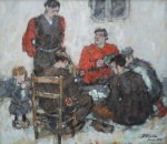 Paul Plontke - Aquarela - 1916 - Medidas 18 x 21 cm - acid