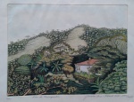 Geraldo Lara - Serra de Piringuaba - Gravura em Metal água tinta 3/40 - 2002/2003 - Medidas 33 x 40 cm / 40 x 54 cm