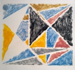 Saint Clair Cemin - "Cubo III" - Monotipia - Medidas 57 cm x 76 cm - acid
