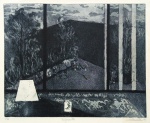 Guita Soifer - "Recanto" - Litogravura PA - Medidas 34 x 46 cm - acid - 1983
