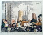 Assinatura não identificada - Rio - Gravura em Metal água forte água tinta - Medidas 17 x 23 cm