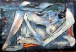 Artista desconhecido - Técnica mista - Medidas 70 x 100 cm - Sem assinatura