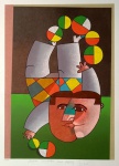 Inos Corradin - Gravura - Série 24-100 - Medidas 60 x 44 cm