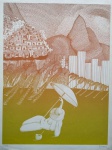 Artista Desconhecido - Gravura - Série 52/90 - Medidas 60 x 46 cm