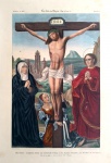 Jesus Sur La Croix - Lith. de A. Godard - Concepção de Henri Petit- Medidas 53 x 35 cm