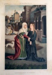 La Visitation - impressão de lemercier - Fin du XV Siècle Ecole Alemande - Medidas 53 x 35 cm