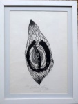 Esther Cortez - Descoberta - Gravura em metal 4/6 - medidas 50 x 39 cm