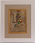 CARYBÉ - "Cangaceiro", óleo sobre tela, assinado no canto inferior direito e datado de 1974. 21 x 16 cm.