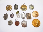 COLECIONISMO - CURIOSIDADES - Lote contendo 14 medalhas diversas. Maior tamanho 4,5 cm.