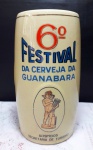 COLECIONISMO - Caneca do 6º festival de cerveja da Guanabara. Mede 15 cm de altura.