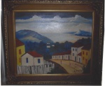 SÍLVIO PINTO  (1918 / 1997)  Vista de Santa Teresa, O.S.T., medindo 50 x 60 cm, assin no CID. Acompanha Certificado de Autenticidade do Projeto Sylvio Pinto