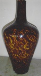 Artêmio Loretti  (Venezia)  Belíssima Floreira em cristal de Murano, apresentando diversas tonalidades do marrom. Med.: 50 cm.  Assinada.
