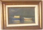 Takaoka Yoshiya  (1909 /1978)  Barcos, datado 1952 e assinado no CID. O.S.T. Med.:  35 x 27 cm.
