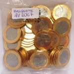 AV2067 - Sache do Banco Central com 50 moedas das Olimpiadas  - RIO 2016 - Basquete