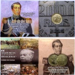 AV2094 - Folder com moeda 2000 Reis  - Prata - Brasileiros Ilustres - Duque de Caxias - 1935 - Brasil