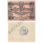 AV9781 - Notgeld - 10 Pfening - Sommerfeld - Poland - Brandenburg - Data com número 2 invertido - Data correta 1921
