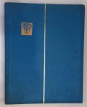 AV9800 - Classificador  para Selos  - Capa Azul - 25,3 x 32 cm - - 08 Folhas /16 Paginas - 10 Tiras por pagina - Usado