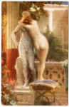 AV9908 - Postal antigo Paris - Pintura nudez artística