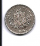 MOEDA DO BRASIL - CUPRO NIQUEL - 100 REIS - 1888 - SOBERBA / FLOR DE CUNHO