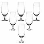 BOHEMIA - Lote com 6 (seis) elegantes taças para degustar cerveja, em cristal da BOHEMIA feitas na Czech Republic. Medida 18,5 cm de altura e capacidade de 380ml. Peças sem uso e na caixa