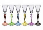BOHEMIA - Jogo com 6(seis) taças para licor em cristal com capacidade de 50ml.