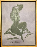 Henri MATISSE (Attrib.) (1869-1954) - tecnica mista s/ cartão colado, medindo: 43 cm x 53 cm (todas as obras estrangeiras são atribuídas automaticamente)