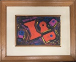 Iberê CAMARGO (Attrib.) (1914-1994) - óleo s/ tela colado em eucatex, medindo: 31 cm x 21 cm e 52 cm x 42 cm 