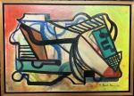 Roberto BURLE MARX (1909-1994) - óleo s/ cartão, medindo:45 cm x 33 cm