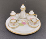 MINIATURA- lote contendo jogo de e chá de coleção de porcelana. Espetaculares!