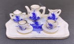 MINIATURA- lote contendo jogo de e chá de coleção de porcelana holandesa . Espetacular!