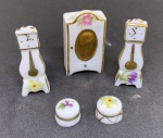 LIMOGES FRANCE- lote contendo 5 peças em miniatura. Belíssimas!