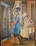Roberto BURLE MARX (1909-1994) - óleo s/ tela, datado 1942, medindo: 54 cm x 42 cm 