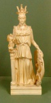 Escultura em resina representando Athenas , rica em detalhes 10x27cm