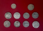 Varias moedas antigas total de 10 da republica