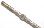BOMBA DE CHIMARRÃO, PRATA, OURO, 21,5 CM, "R"