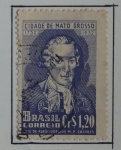 Filatelia-Selos do Brasil - Emissão Luiz de Albuquerque M.P. Caceres Mato Grosso  -  1952 - 60 cts.