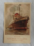 Cartão Postal colorido Motonavi - Saturnia - Vulcania.