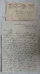 Envelope  A.P.O. e Carta da II Guerra Americana. Bem conservado. 