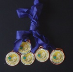 MEDALHA - 5 Medalhas dos Jogos de Desportos da Policia Militar do Estado do Rio de Janeiro.
