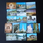 COLECIONISMO - Lote com 17 Cartões Postais coloridos de lugares pitorescos.