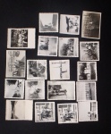 Fotografias Diversas antigas em preto e branco no total de 18 fotos. Tamanhos pequenos. Aproximadamente 6cm  x 6 cm