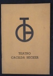Livreto Teatro cacilda Becker com Artigos e propagandas da época.